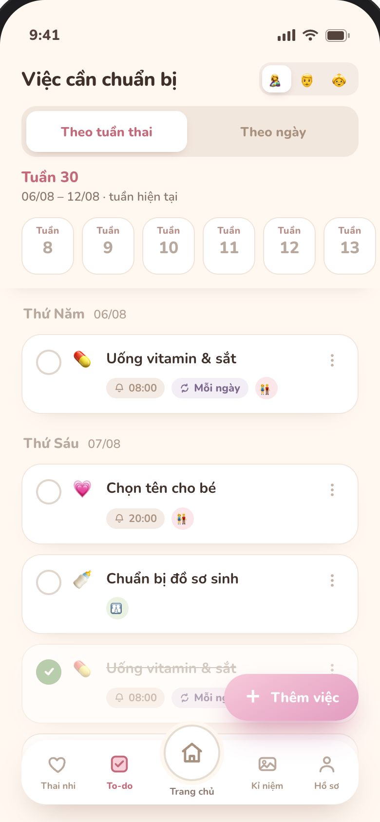 Hello Baby — việc cần chuẩn bị